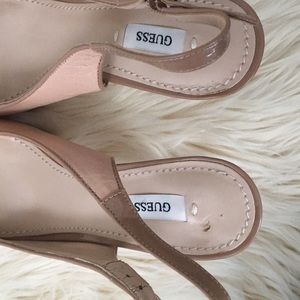 Guess | Shoes | Guess Nude Slingback Heels Stiletto | Poshmark
